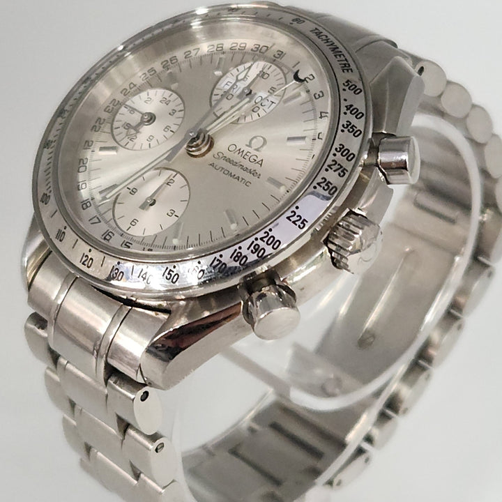 OMEGA Speed master Triple Calendar Automatic Stainless Steel Watch
