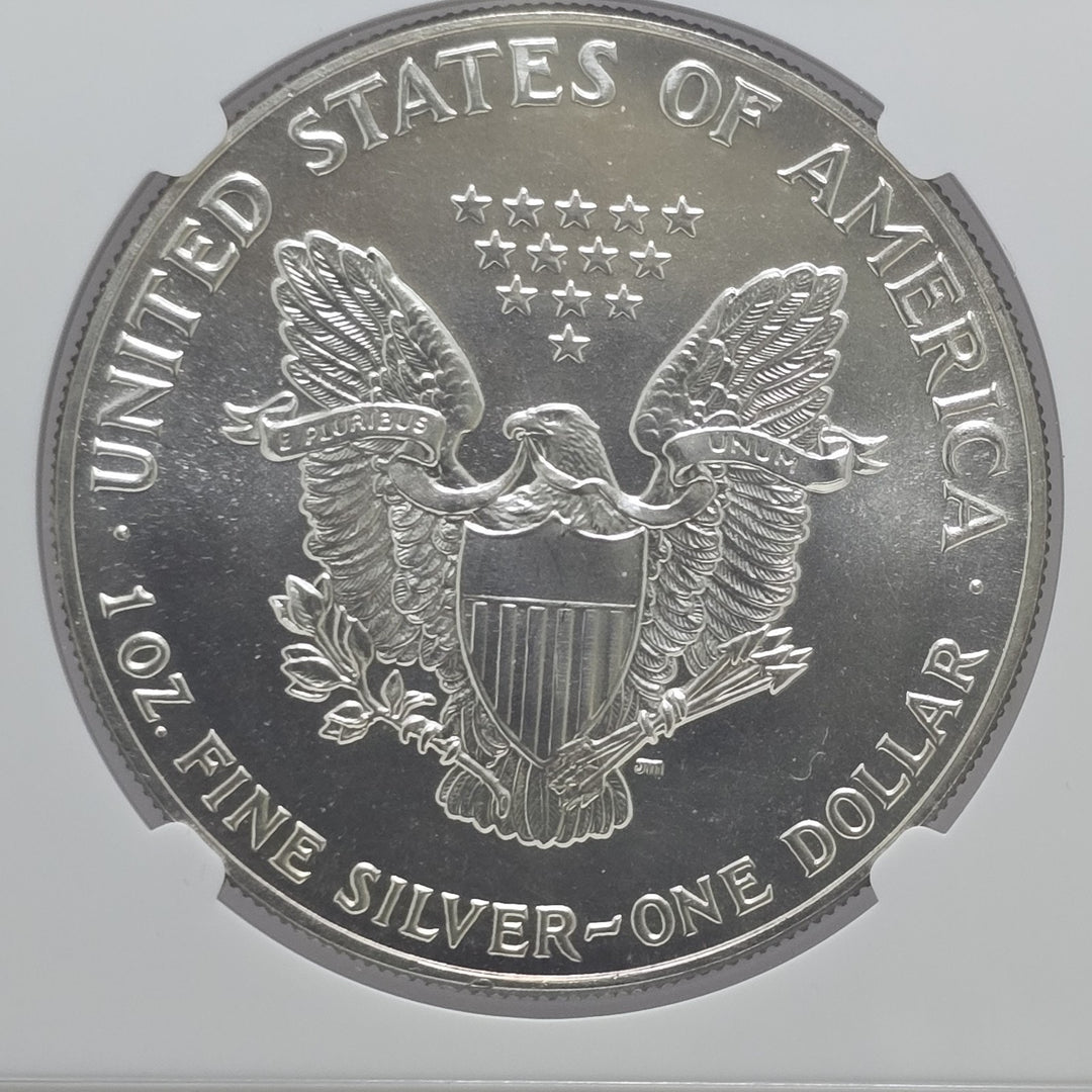 1988 American Silver Eagle, 1 Oz Fine .999 Silver USA Uncirculated $1 NGC MS69