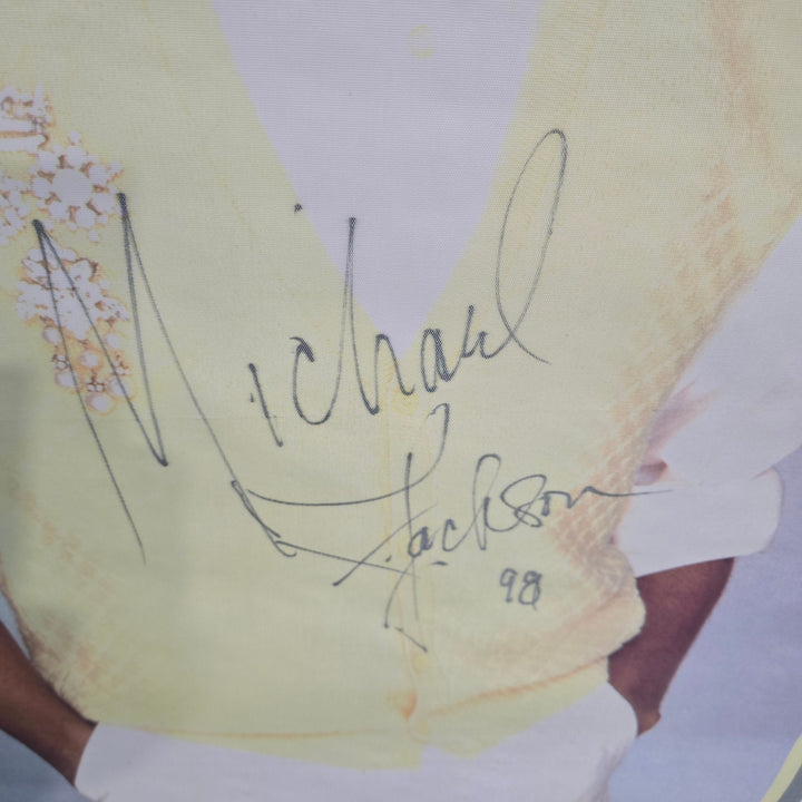 Michael Jackson Signed Autographed 39" x 47" Framed 1983 Poster