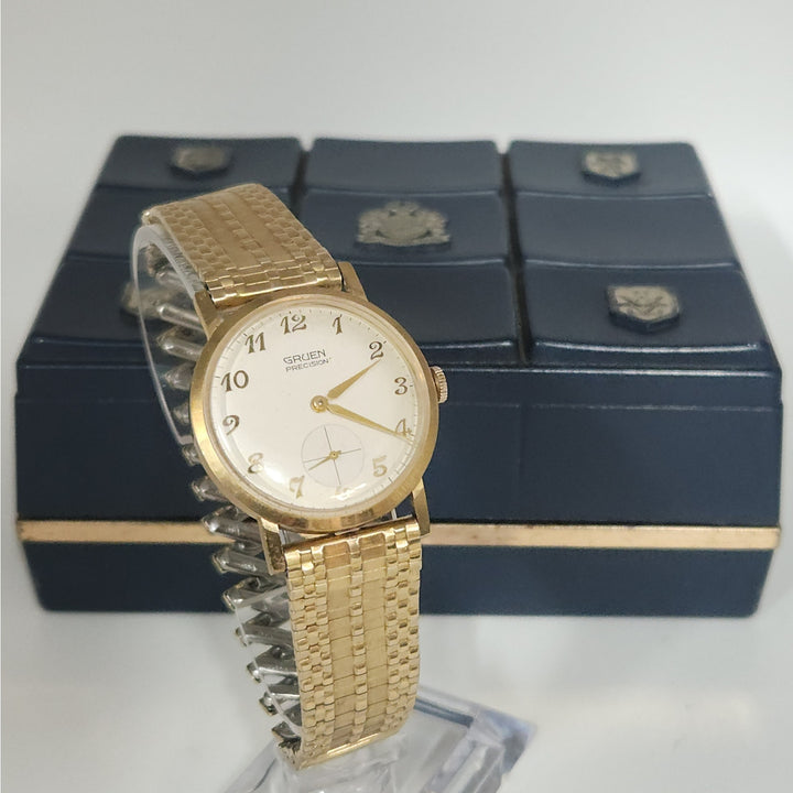 Vintage Gruen Precision Manual Wind Watch with small Seconds and Original box