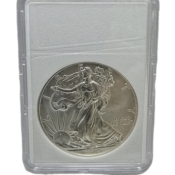 2014 American Silver Eagle, 1 Oz Fine .999 Silver USA $1 Brilliant Uncirculated