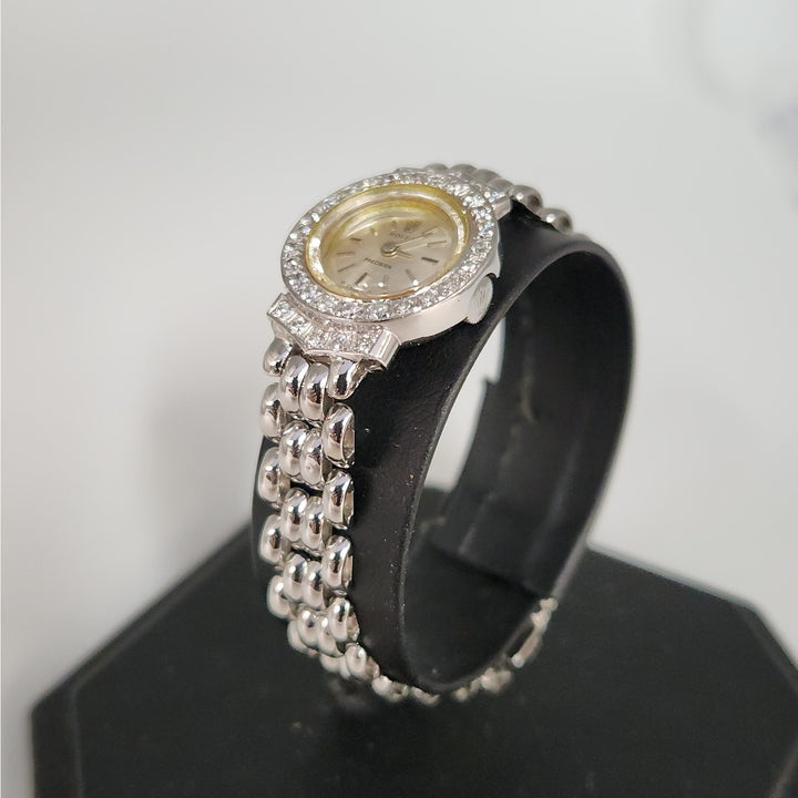 Vintage Rolex Precision 2604-9 18K White Gold Diamond Ladies Watch- Serviced