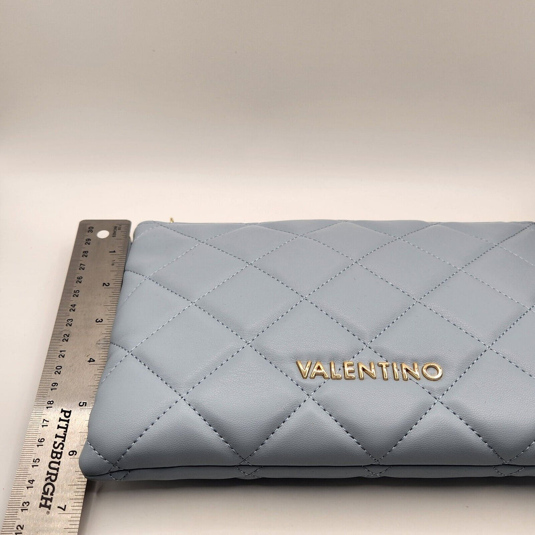 Valentino By Mario Unica Polvere Baby Blue Clutch & Cross Body's Women's Bag