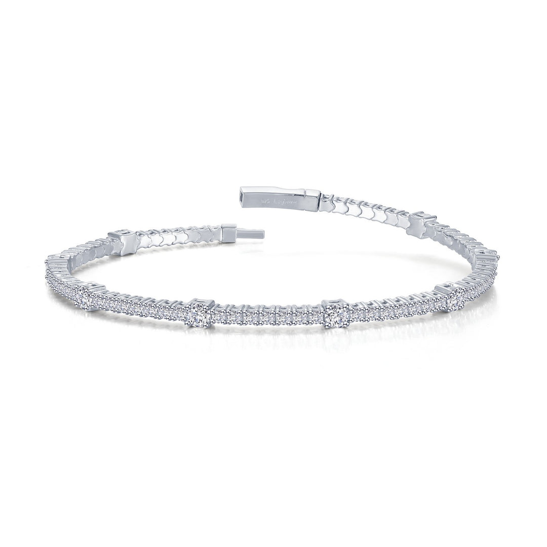 3.25 CTW Station Flexible Tennis Bracelet