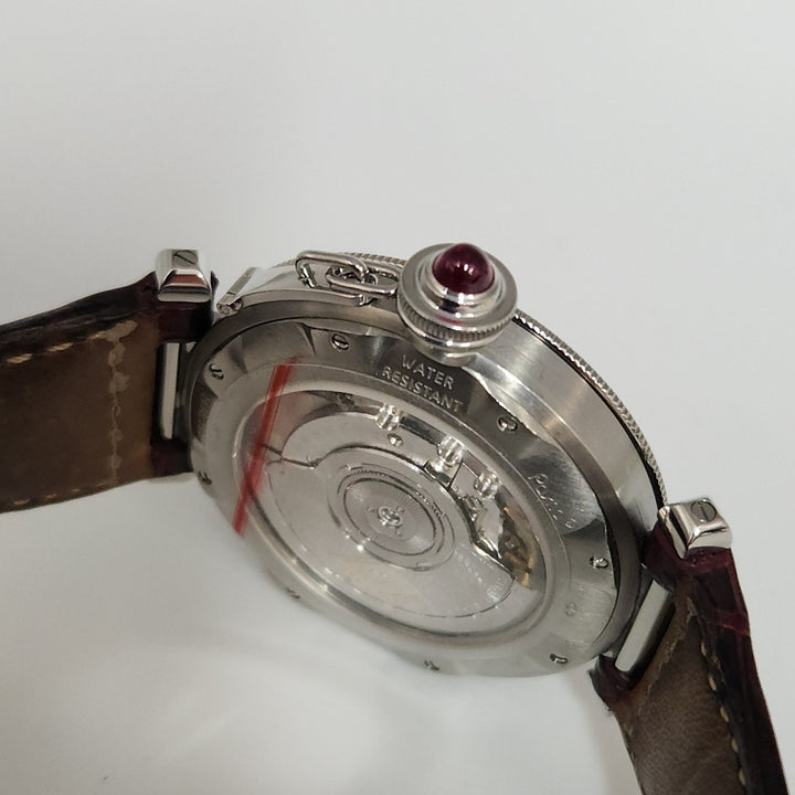Cartier Pasha Limited 1997 150th Anniversary Automatic Red Cabochon Stainless...
