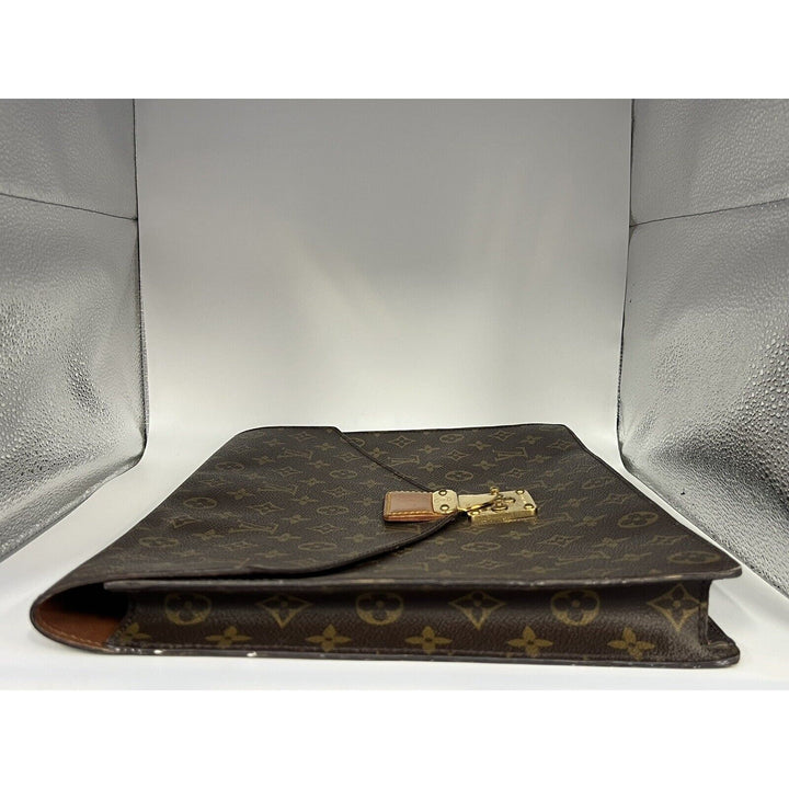Louis Vuitton Porte-Documents Briefcase/Document Case One Size Brown Canvas
