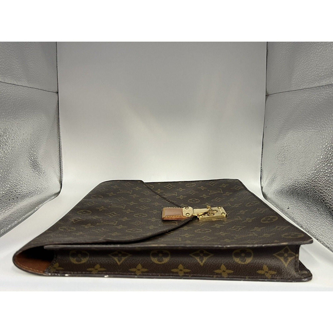 Louis Vuitton Porte-Documents Briefcase/Document Case One Size Brown Canvas