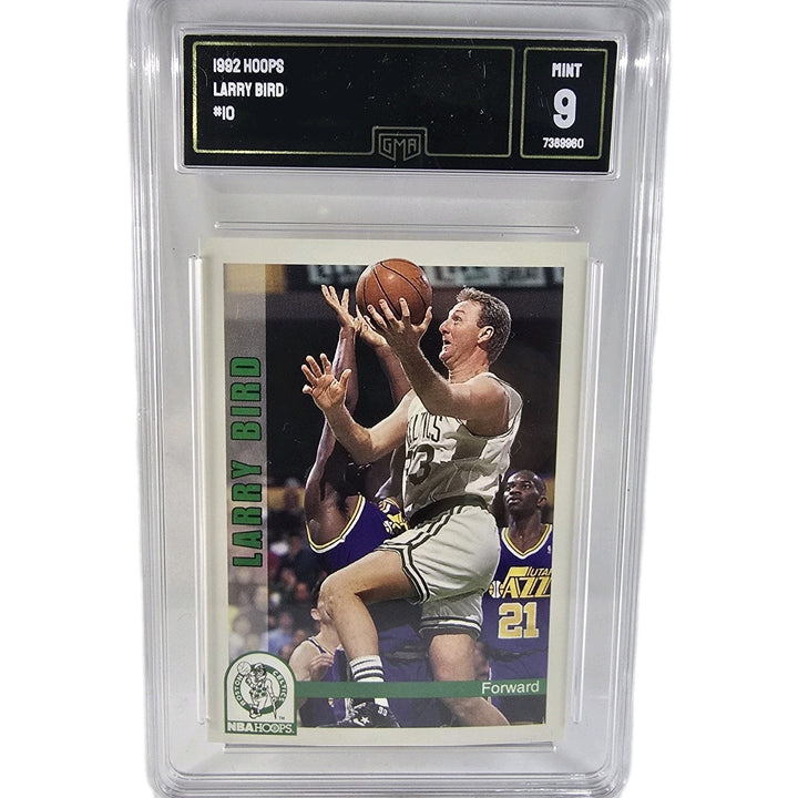 1992 Larry Joe Bird #10 GMA MINT 9 Boston Celtics Skybox NBA HOOPS B2