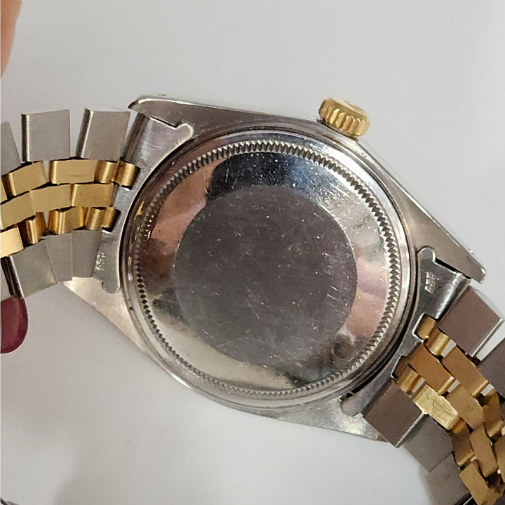 Rolex Datejust 36MM Two Tone 18k Yellow Gold & SS Bracelet Diamond Dial Watch