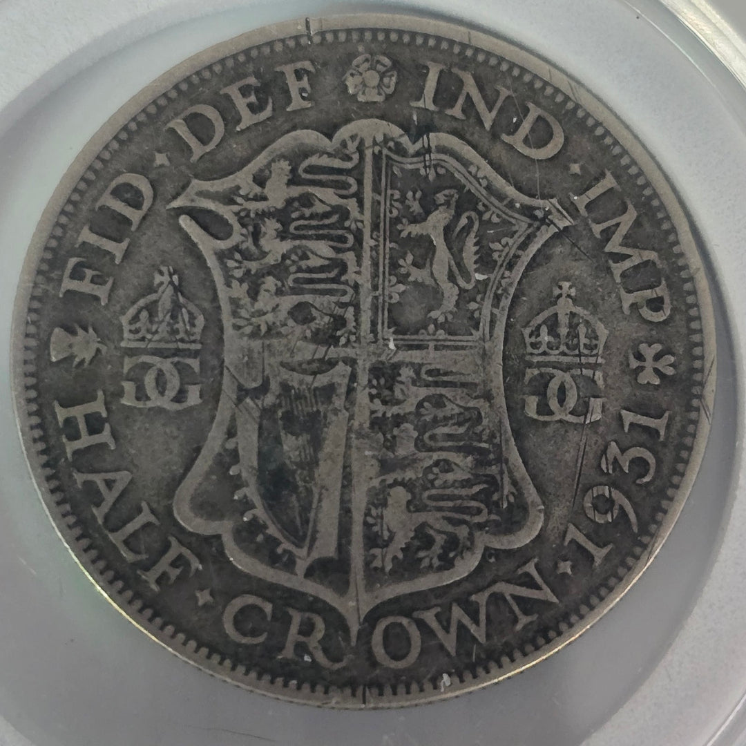 1931 Great Britain King George V Half Crown 50% Silver British Coin