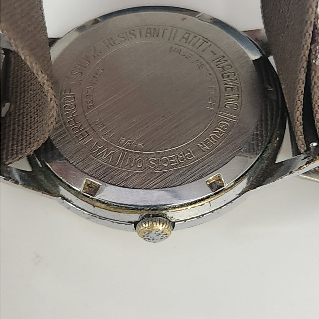 Vintage Gruen Precision Men's wrist watch Date 12 o'clock w/Original Box