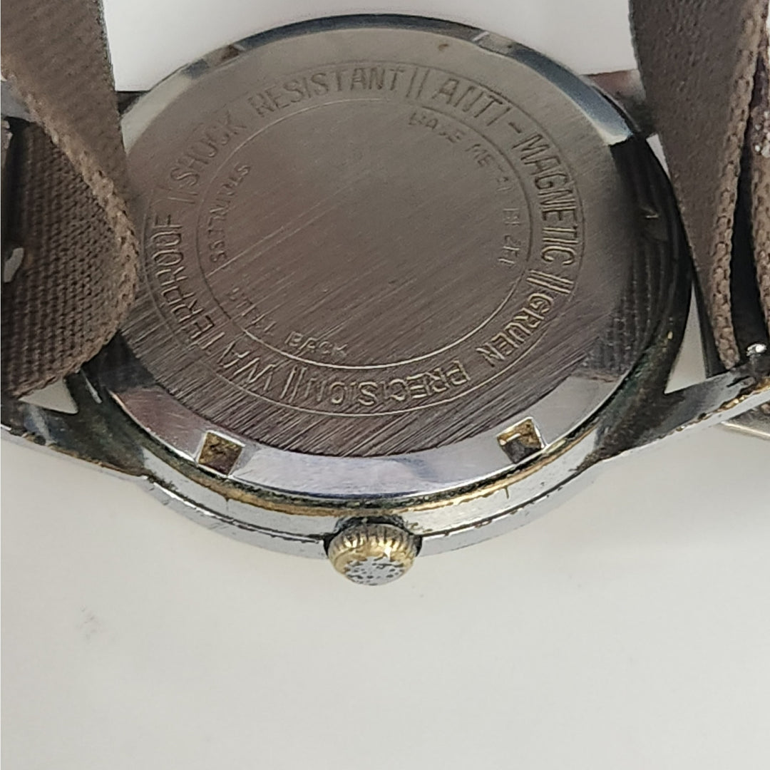 Vintage Gruen Precision Men's wrist watch Date 12 o'clock w/Original Box