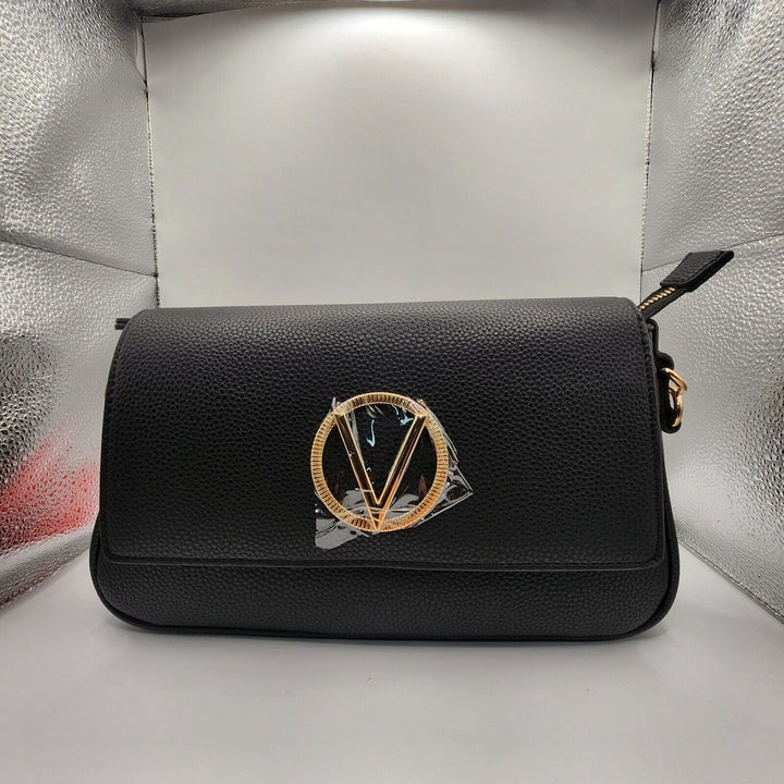 Valentino By Mario NERO Black Leather Crossbody & Shoulder Women Bag