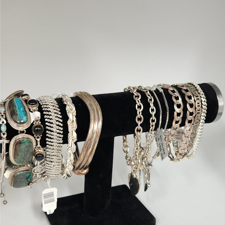 Assorted Sterling Silver Bracelet-New & Pre-Owned Natural Stones & Unique Styles Starting at $29.99