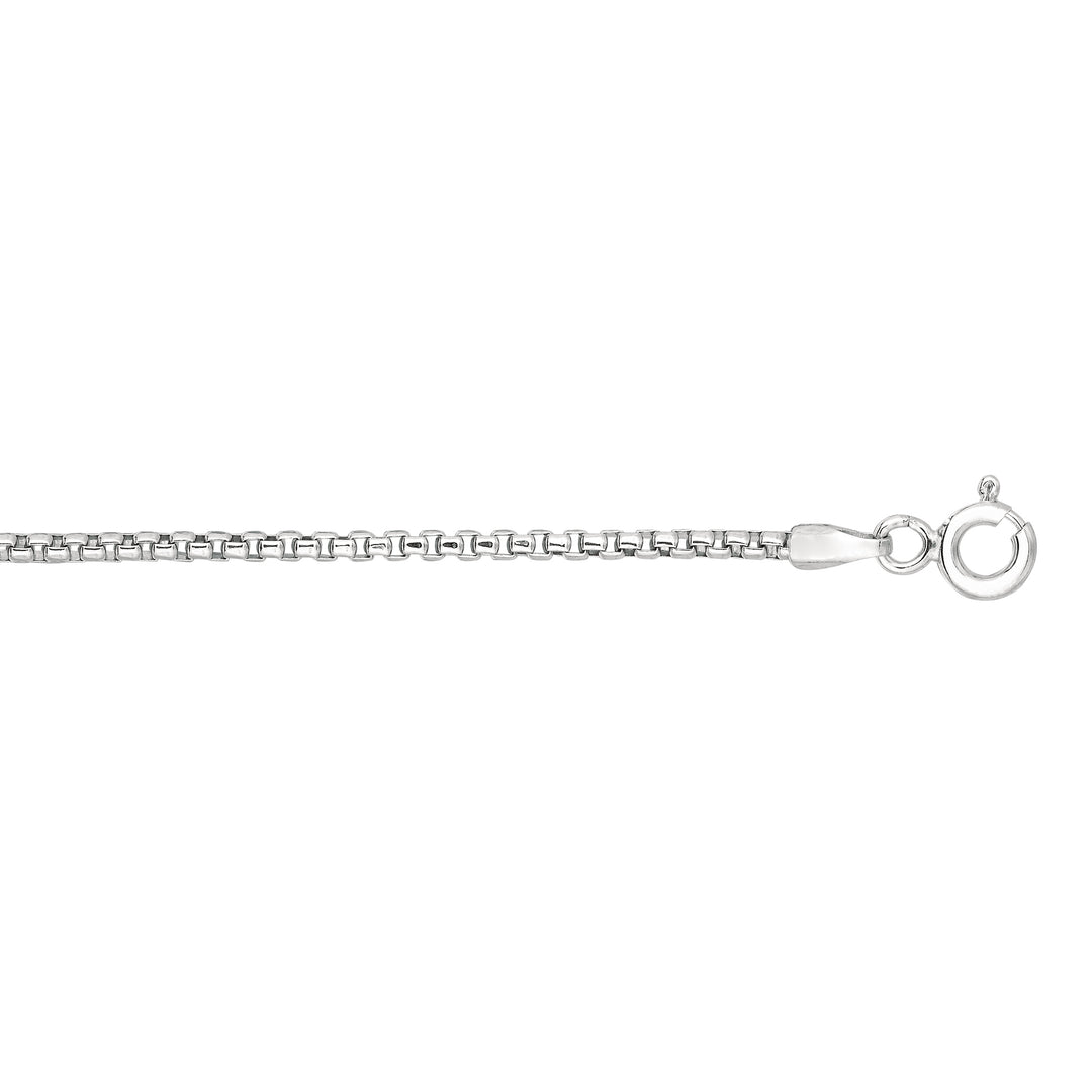 Silver 1.5mm Round Box Chain
