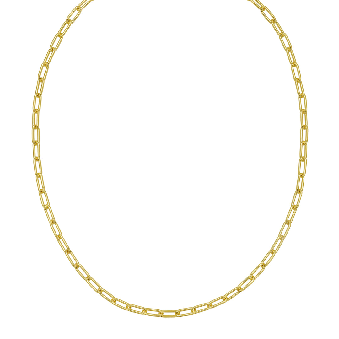 Gold Over Silver 5.2mm Paperclip Chain