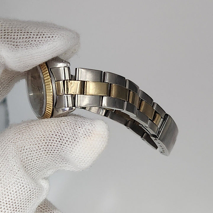 Rolex oyster perpetual 26mm champagne two tone stainless steel, Ref# 6618 1962