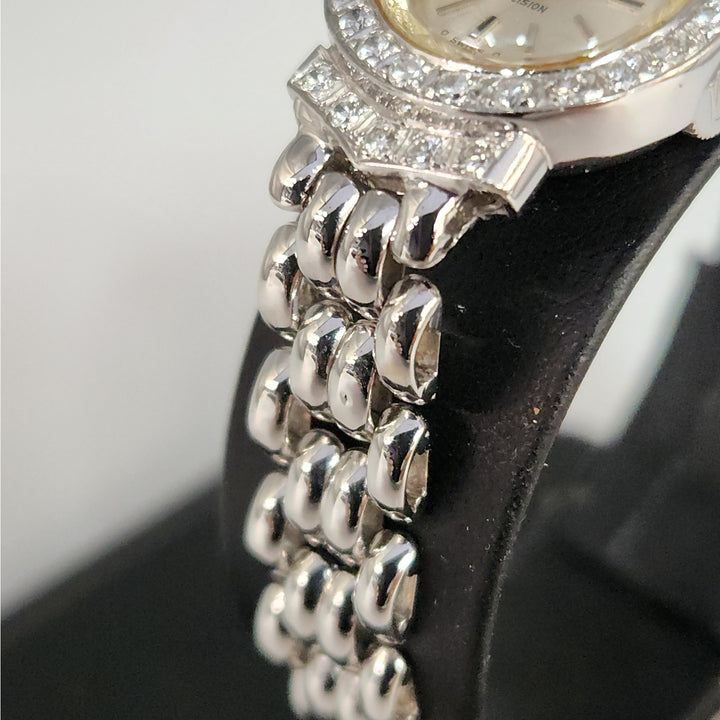Vintage Rolex Precision 2604-9 18K White Gold Diamond Ladies Watch- Serviced
