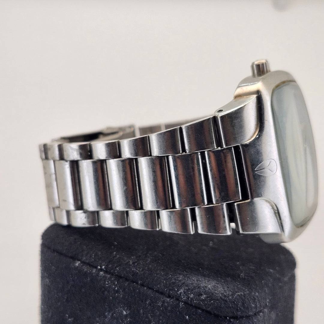 Nixon The Player Men's All Stainless Steel Real Diamond Accent Quartz Watch