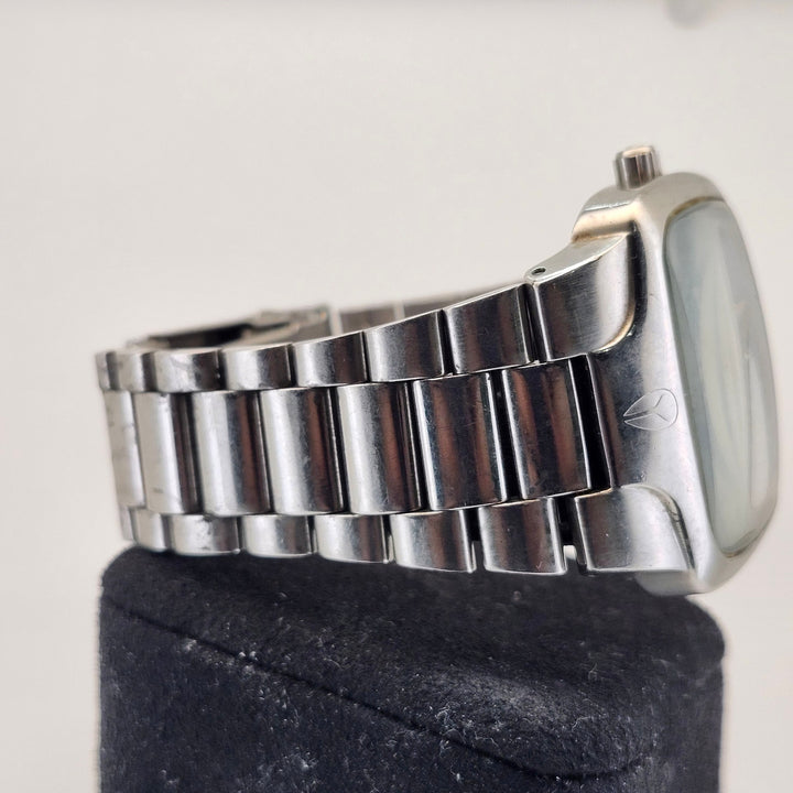 Nixon The Player Men's All Stainless Steel Real Diamond Accent Quartz Watch