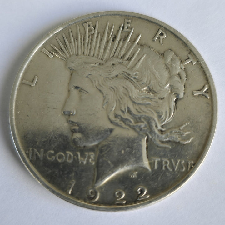 1922 Silver Peace Dollar Lot of 3 Coins Free Shipping!
