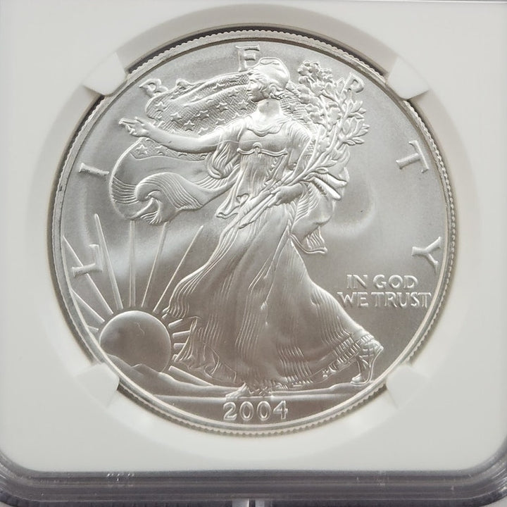 2004 American Silver Eagle NGC MS69 1 oz .999 Silver