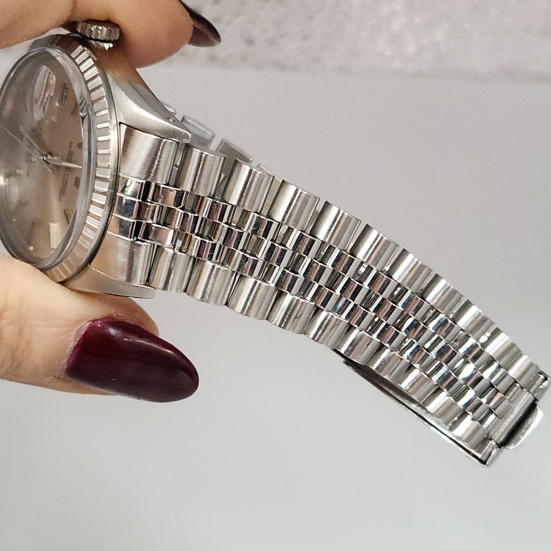 36MM Rolex Oyster Perpetual Datejust Jubilee Bracelet Aftermarket Dial Ref 16000