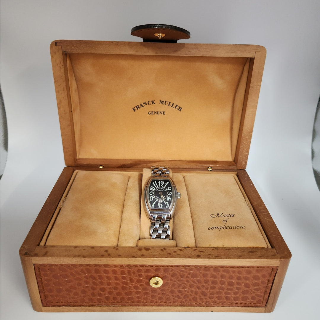 Vintage Franck Muller Conquistador Lady 8005 L O Automatic Stainless Steel Watch w/Box