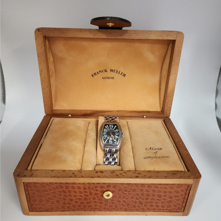 Vintage Franck Muller Conquistador Lady 8005 L O Automatic Stainless Steel Watch w/Box