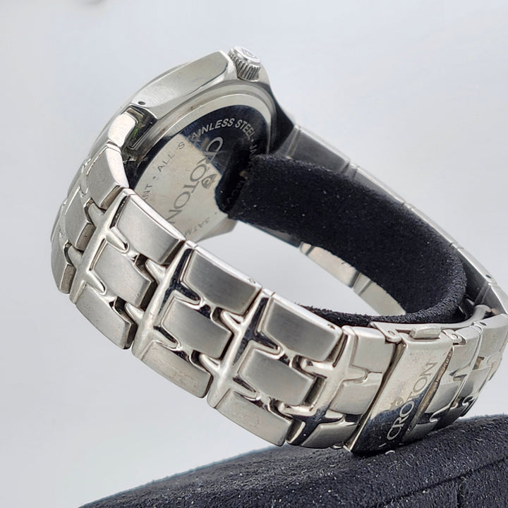 Croton Stainless Steel Quartz Men's Watch Japan Movement Water Resistant