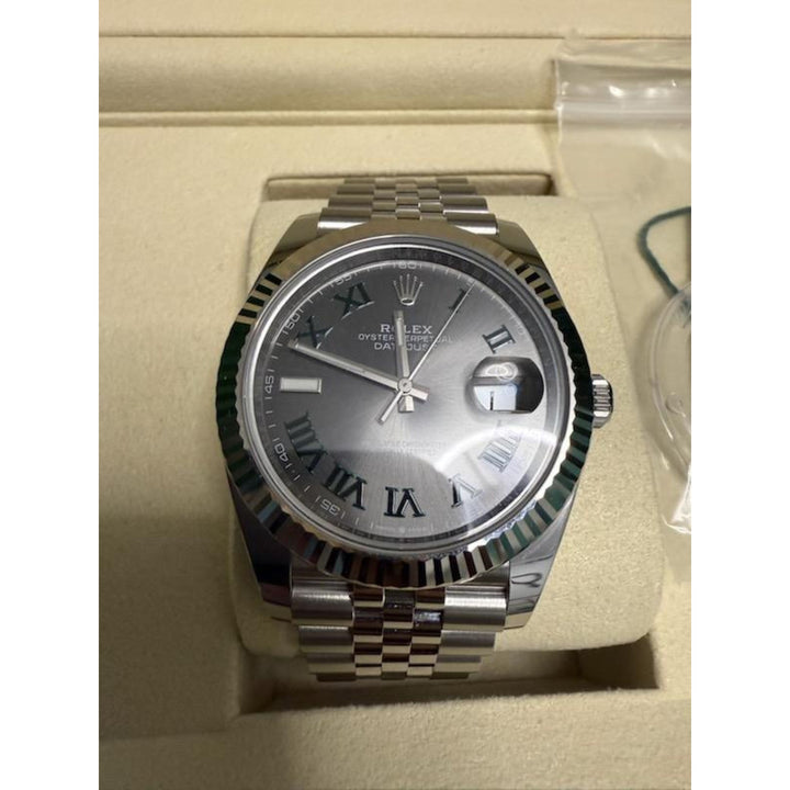 Rolex Datejust 41mm 126334-0022 Jubilee Wimbledon Dial Watch 2025 Full Set, New with box and papers, Stainless Steel & 18k White Gold Wimbledon Dial Jubilee