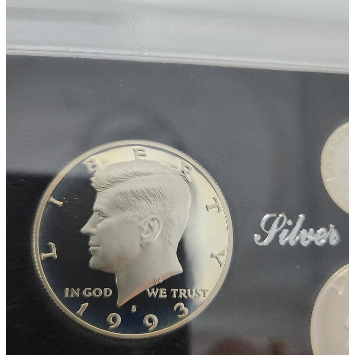 1993 Silver Proof Set United States Mint Original Government Packaging Box Unit