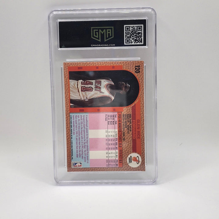 1992 Fleer Glen Rice #120 Miami Heat GMA 10 Gem Mint Basketball Card, Gorgeous!