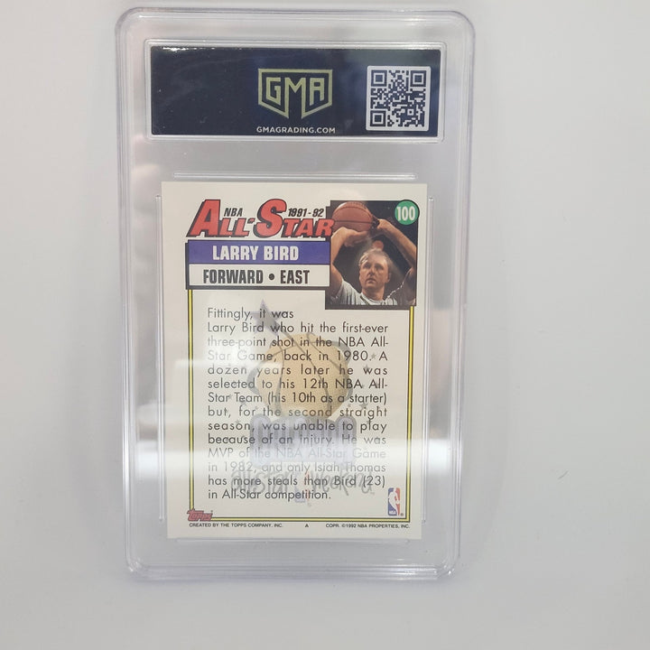 1992 Topps Larry Bird All-Star #100 Basketball Card GMA 8 NM-MT Boston Celticsa