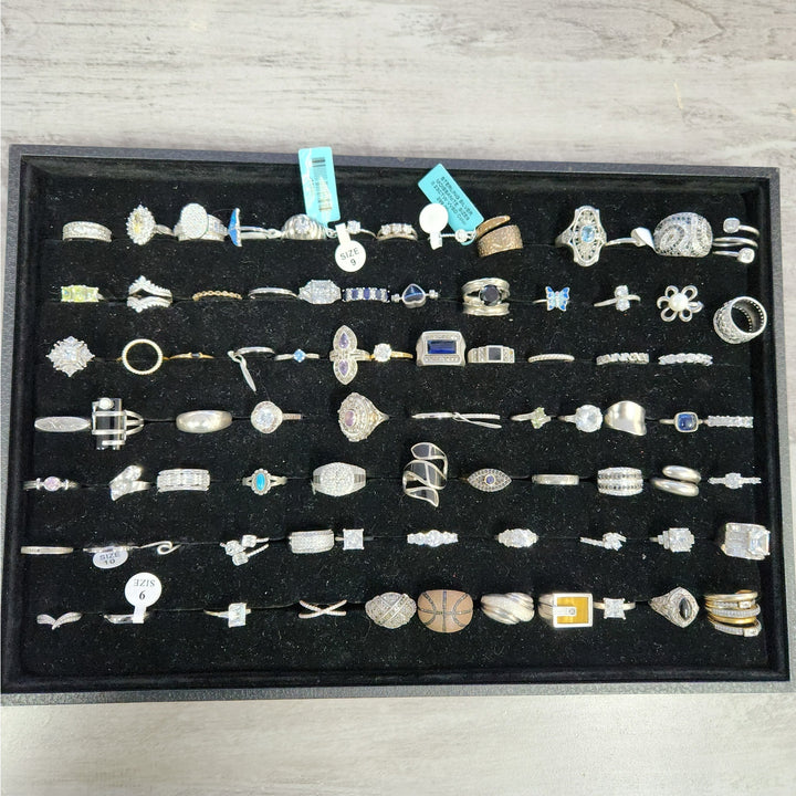 925 Sterling Silver Assorted Natural Stone Rings Unique Design starting $39.99