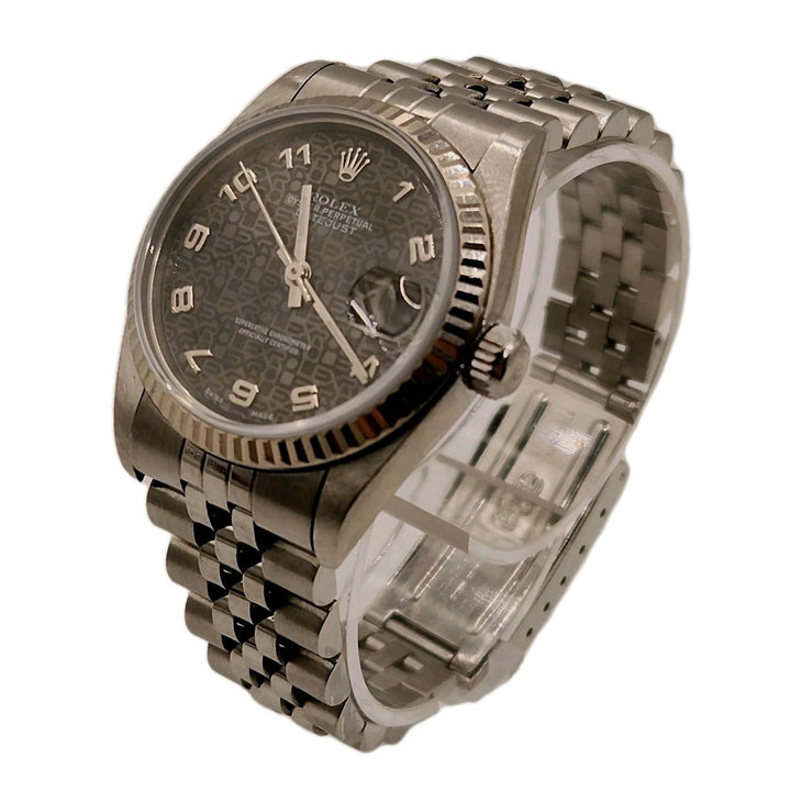 Rolex 31MM Stainless Steel Gray Oyster Perpetual Datejust Watch