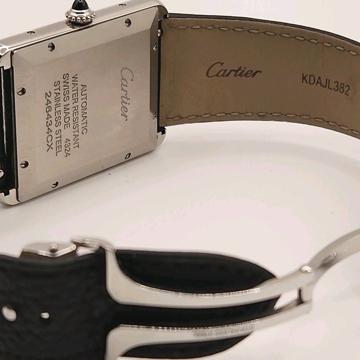 Cartier Tank Automatic Water Resistant 4324 stainless Watch