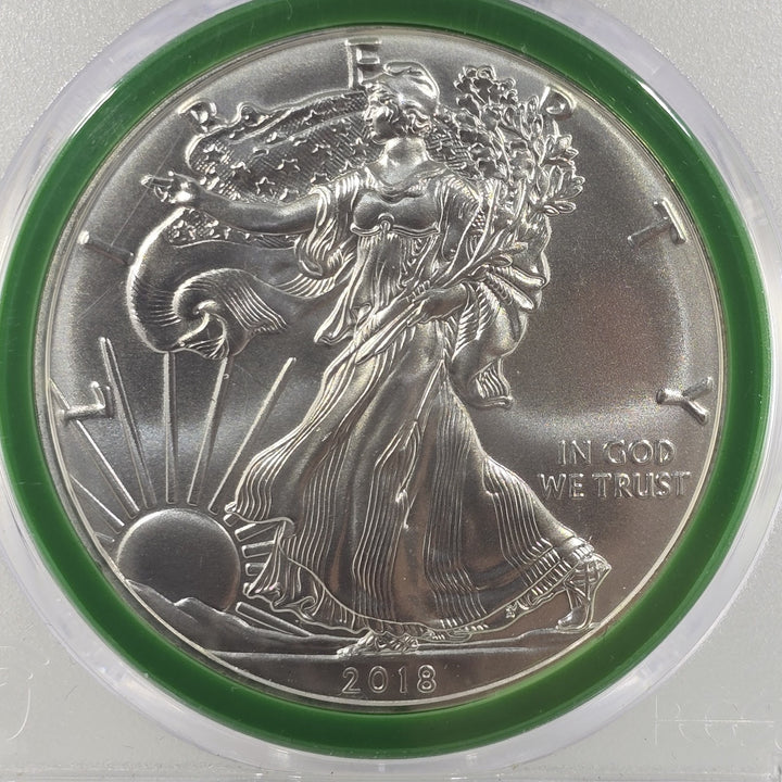 2018 US Silver Eagle PCGS MS69 US Mint Sealed Box 1oz Fine Silver .999