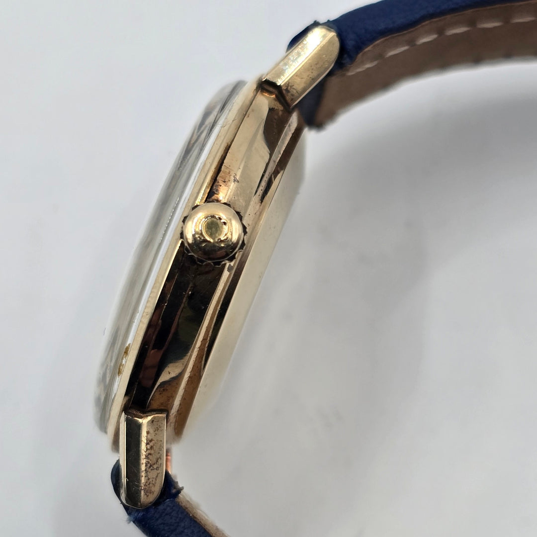 Vintage Omega Seamaster De Ville Automatic Solid 14K Gold Watch