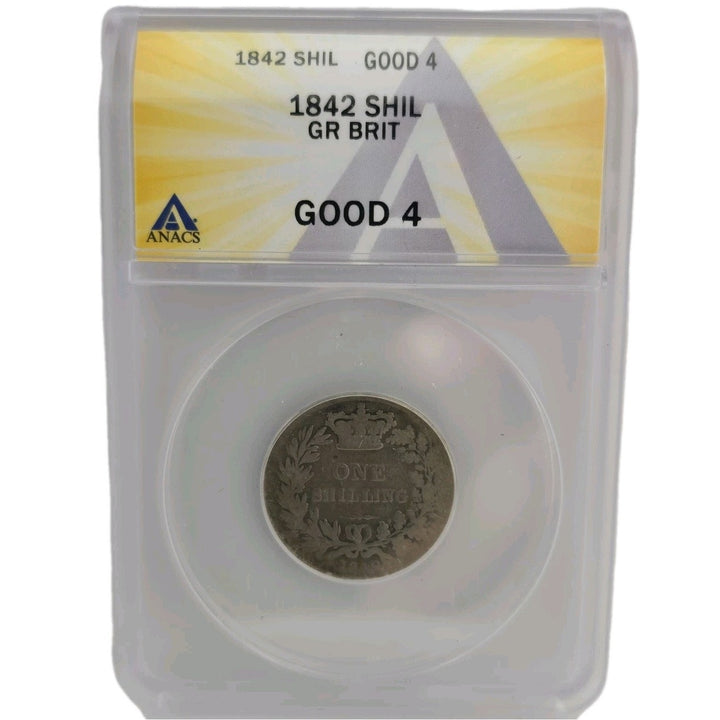 1842 One shilling Great Britain ANACA Good 4