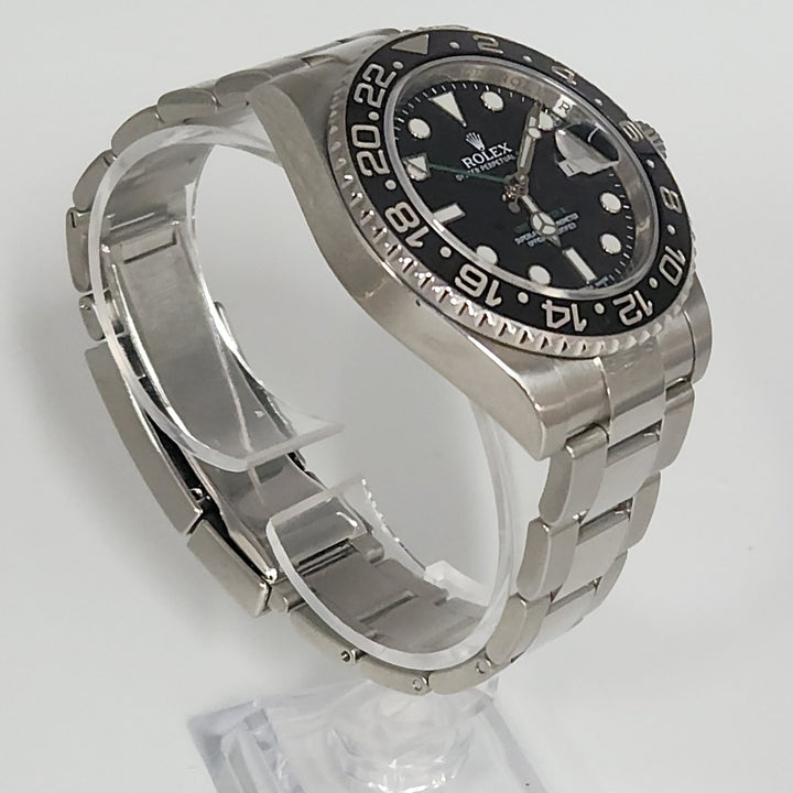 Rolex GMT Master Black Dial Stainless Steel Watch