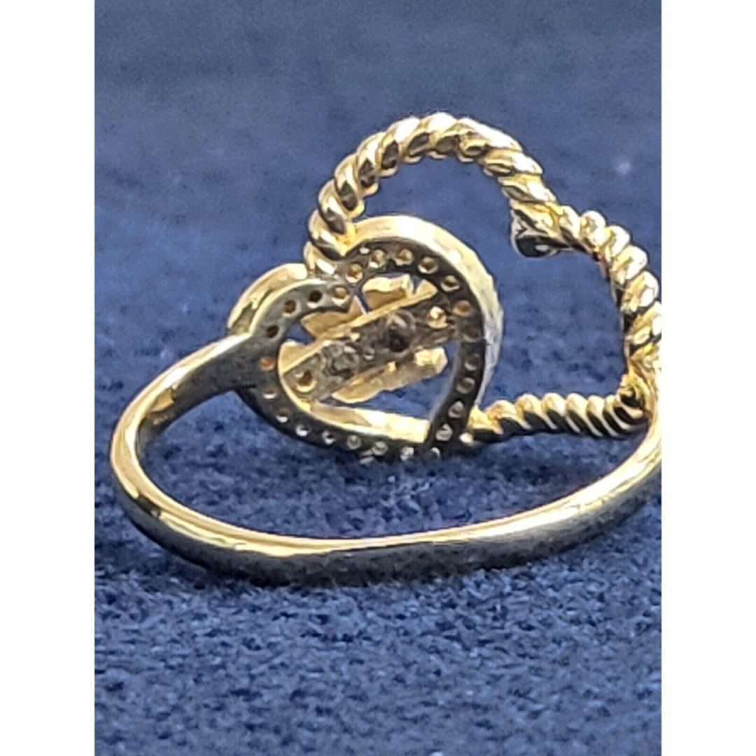 14k Gold Heart Quinceanera Ring, Sweet 15 Ring With 2.3g Of Gold