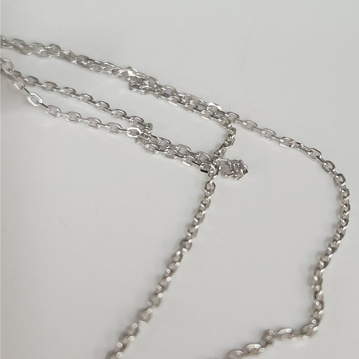 925 Sterling Silver Teardrop Pendant Necklace