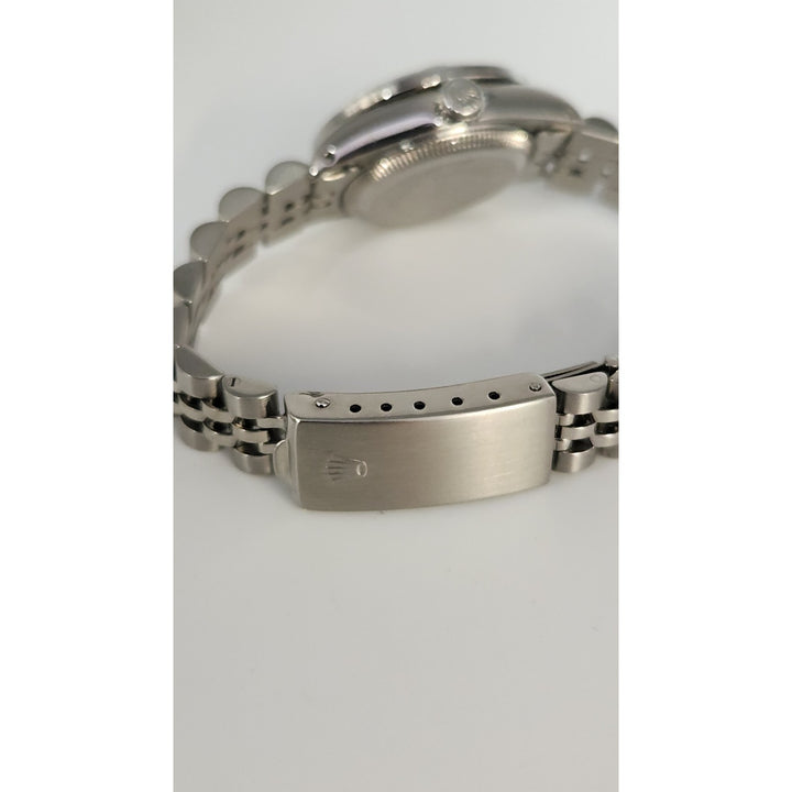 Rolex 26MM Watch Oyster Perpetual Date 69160 Aftermarket Lab Diamonds Bezel