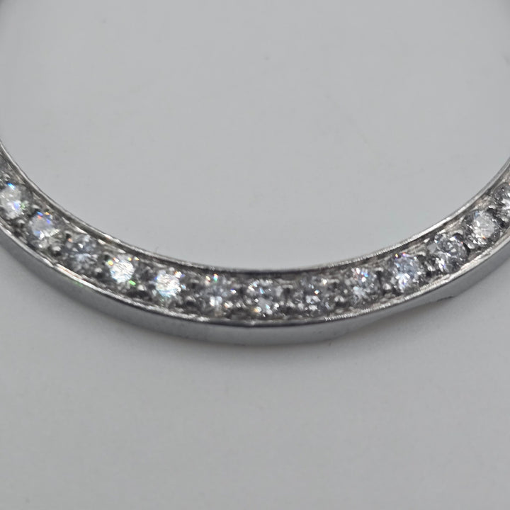 36mm Aftermarket Lab Diamond Bezel Stainless Steel 1-Row