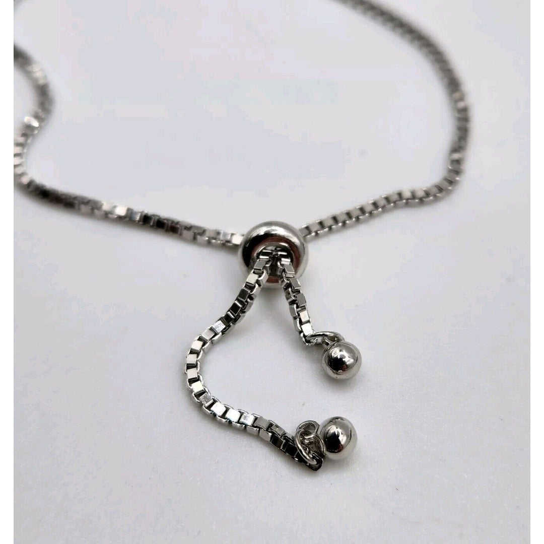 925 Sterling Silver Cross Adjustable Bracelet B