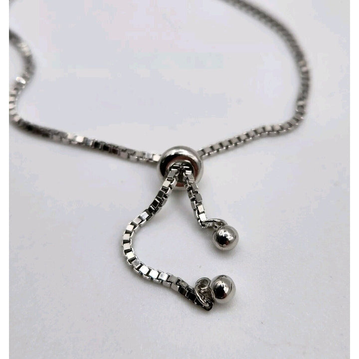 925 Sterling Silver Cross Adjustable Bracelet B