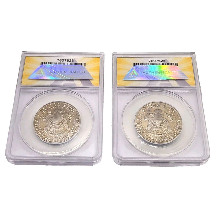 Set Of Two 1994-S 50C Silver Kennedy Half Dollar Proof CN PF 65 DCAM