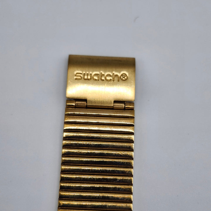 Vintage Swatch Skin / Irony Gold-Tone Quartz Watch with Expansion Bracelet