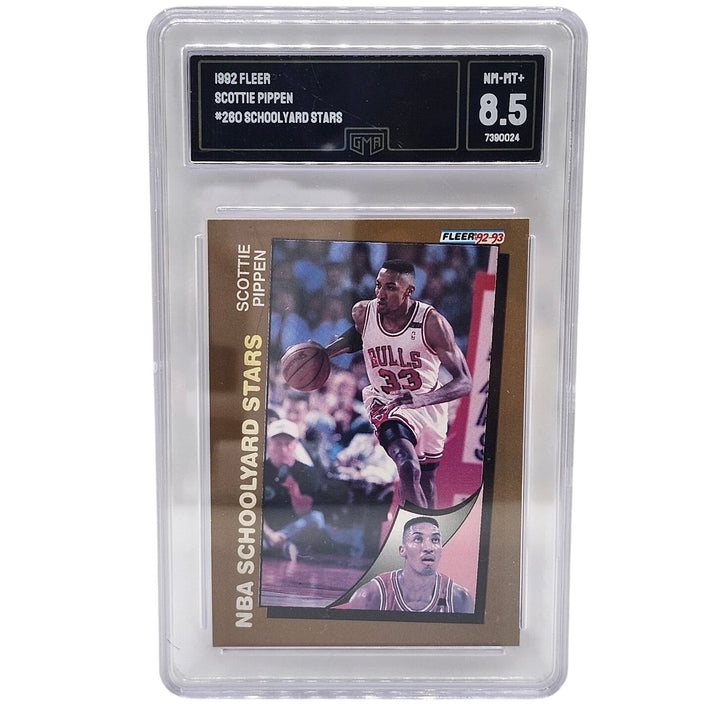 1992 Fleer Scottie Pippen #260 NBA Schoolyard Stars Chicago Bulls GMA 8.5 NM-MT+